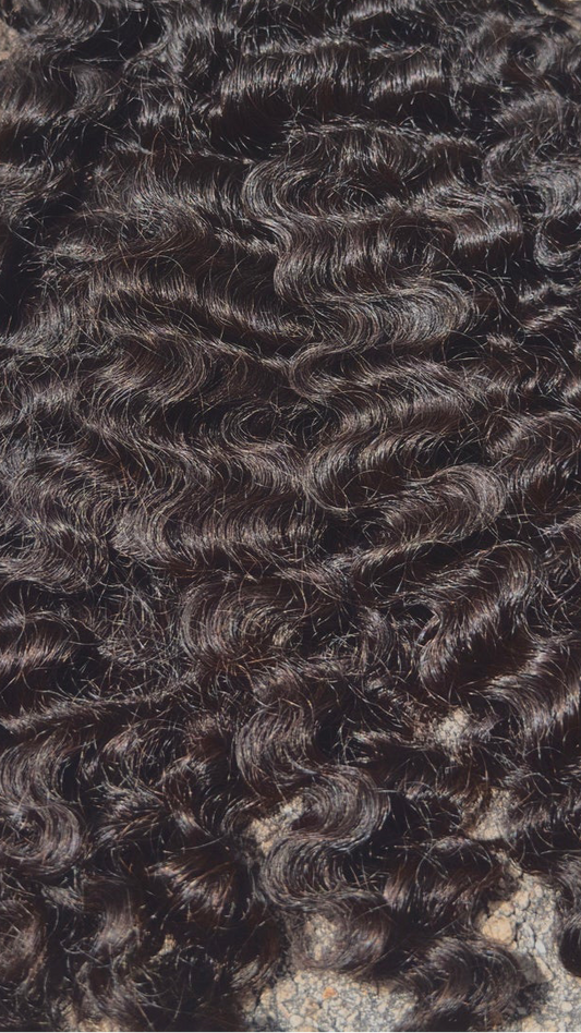 Loose Burmese Curly Film Lace Frontal