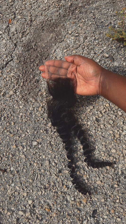 Eurasian Curly Film Lace Closure